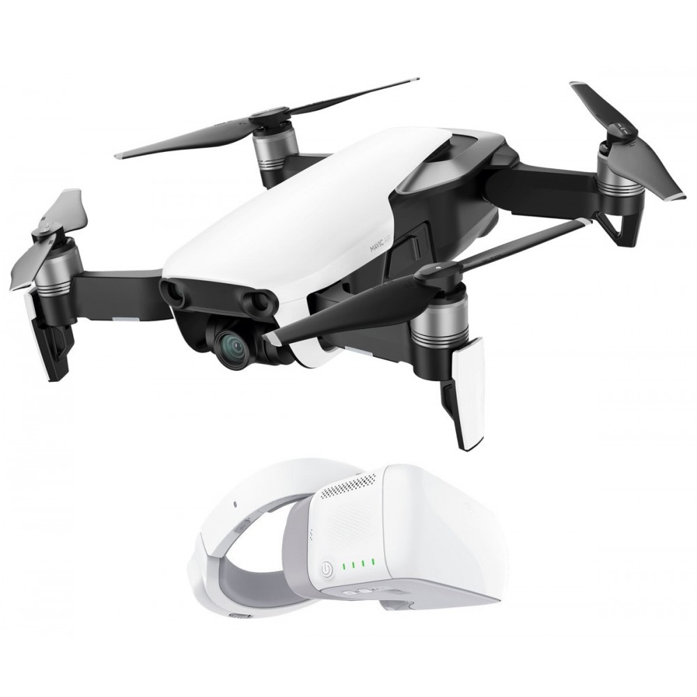 DJI dron, Mavic Air, 4K kamera, b�l� + DJI Goggles
