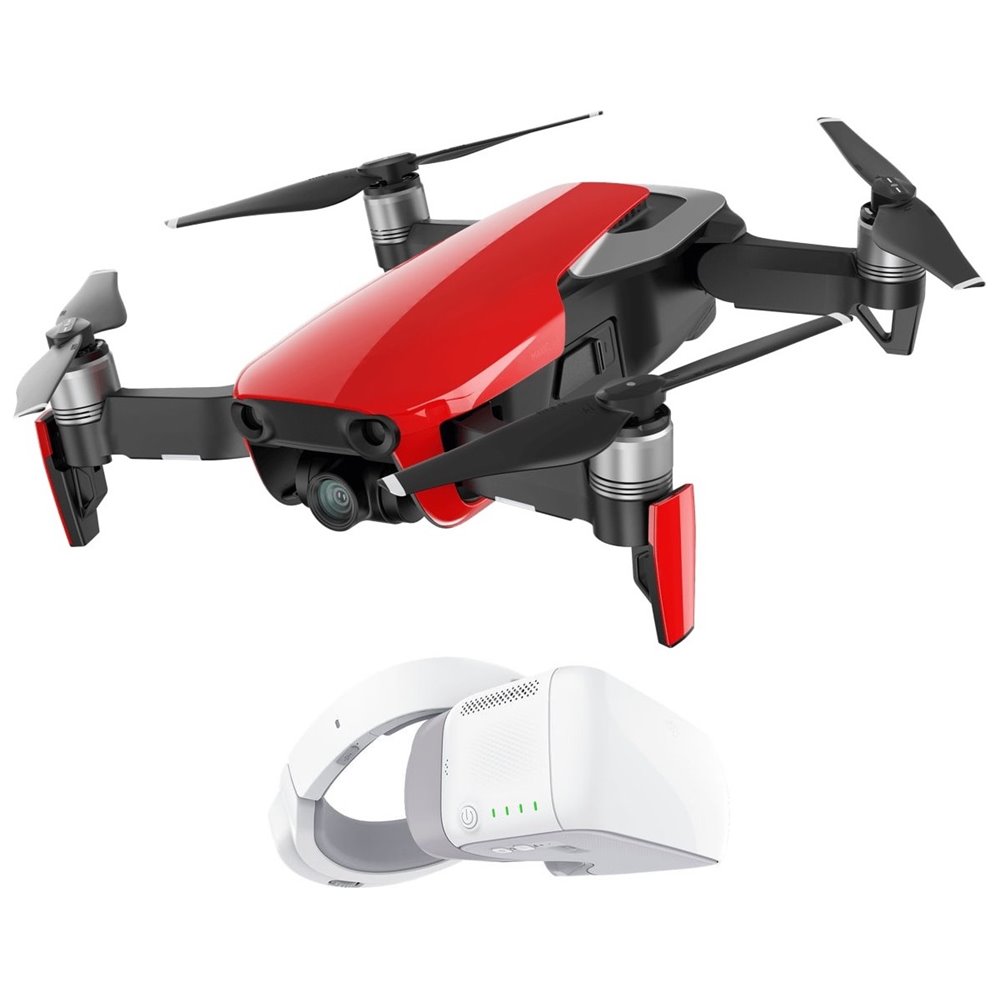 DJI dron, Mavic Air, 4K kamera, �erven� + DJI Goggles