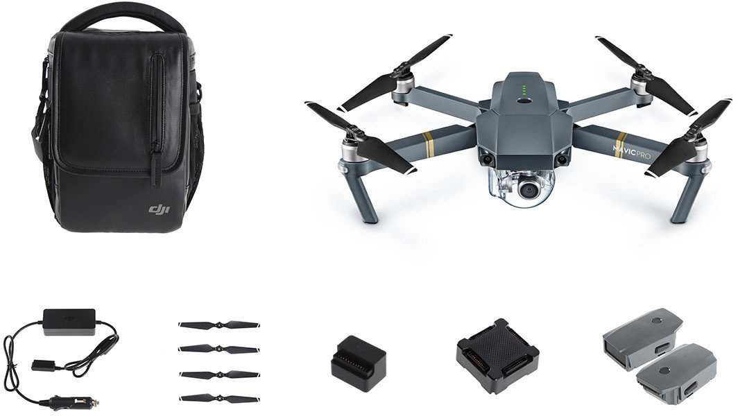 DJI kvadrokopt�ra - dron, Mavic Pro Fly More Combo, 4K Full HD kamera
