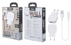 Aligator nab�je�ka s USB-C kabelem, 2.4A b�l�