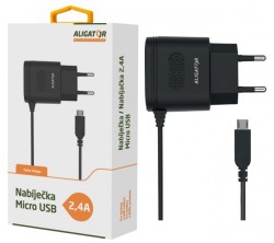 Aligator nab�je�ka microUSB 2,4A, TCH, �ern�