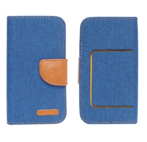 Pouzdro BOOK CANVAS Universal 5 modr�