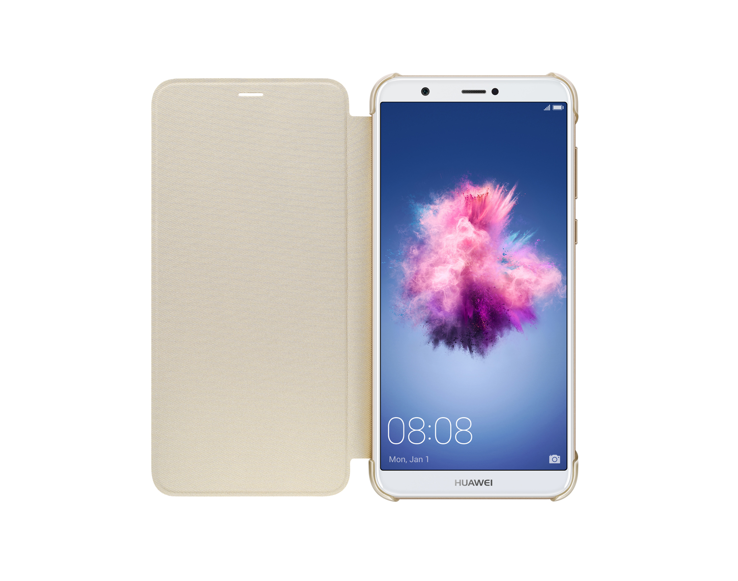 HUAWEI Flipov� pouzdro pro P Smart, Golden