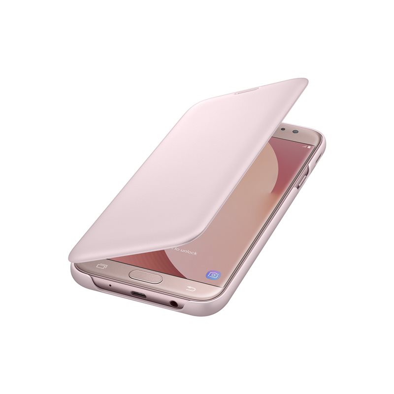 Samsung Wallet Cover J7 2017, pink