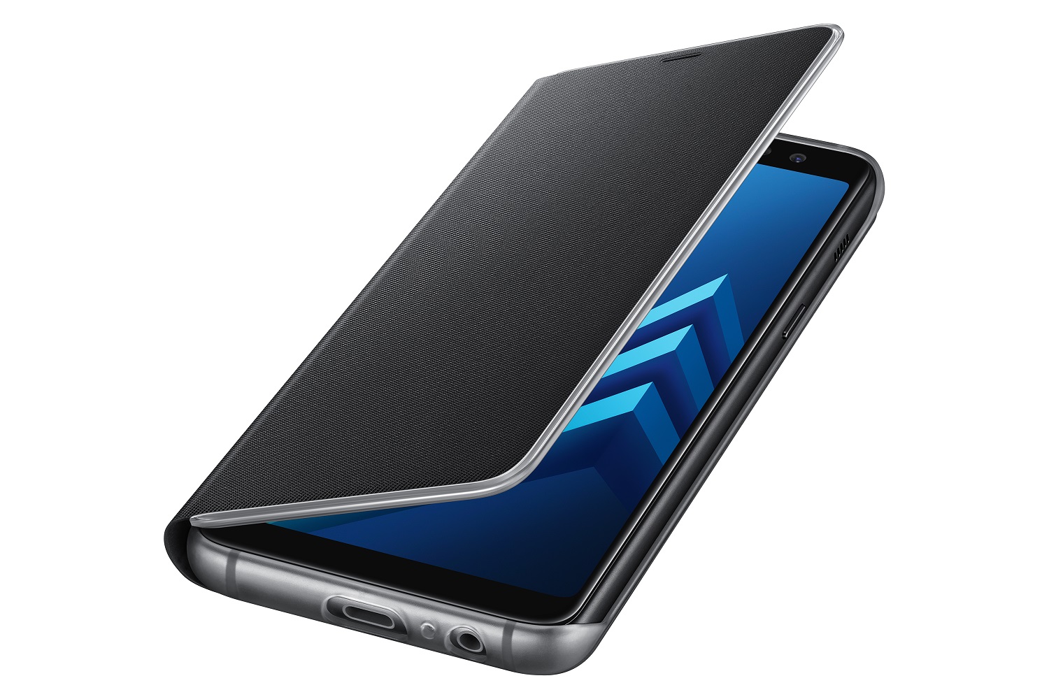 Samsung Flipov� neonov� pouzdro pro A8 2018 Black