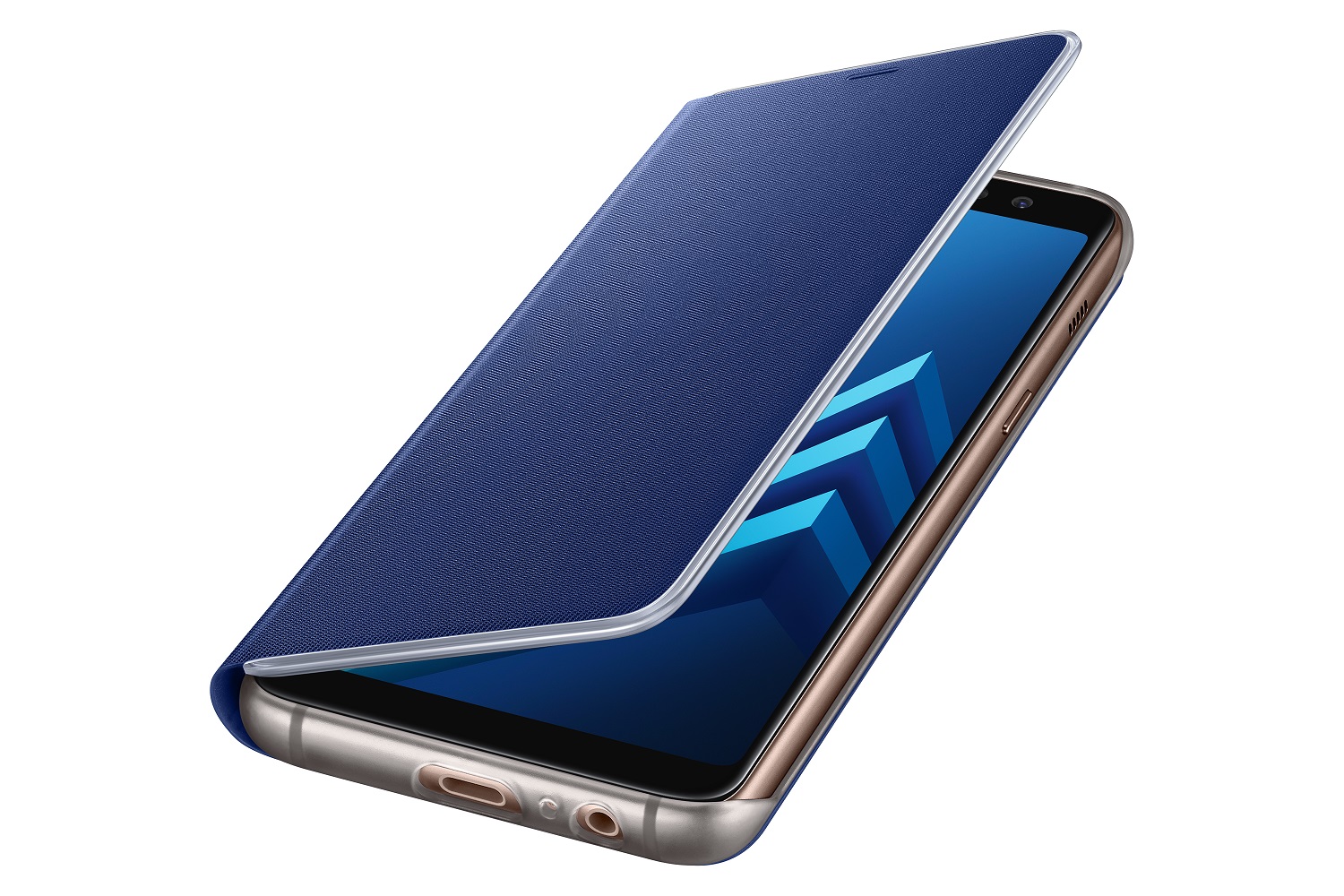 Samsung Flipov� neonov� pouzdro pro A8 2018 Blue