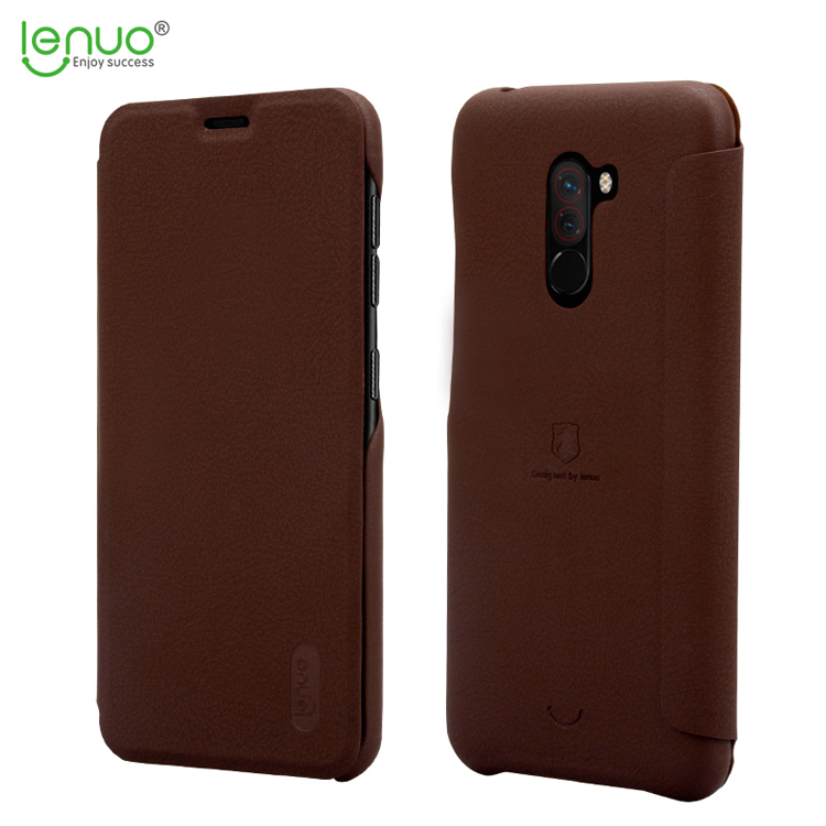 Lenuo pouzdro pro Pocophone F1 Brown