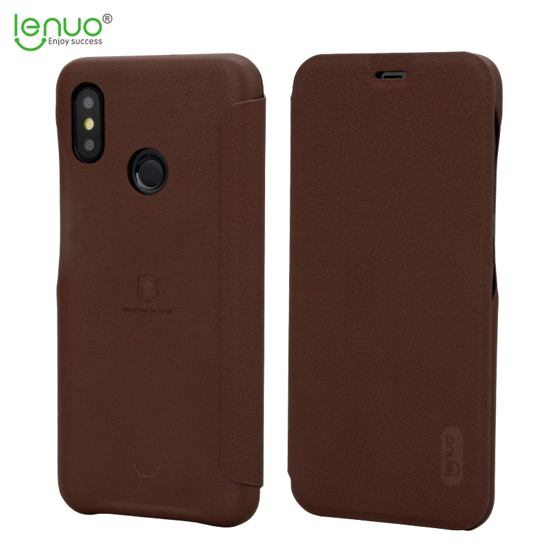 Lenuo pouzdro pro Xiaomi Mi 8 Brown