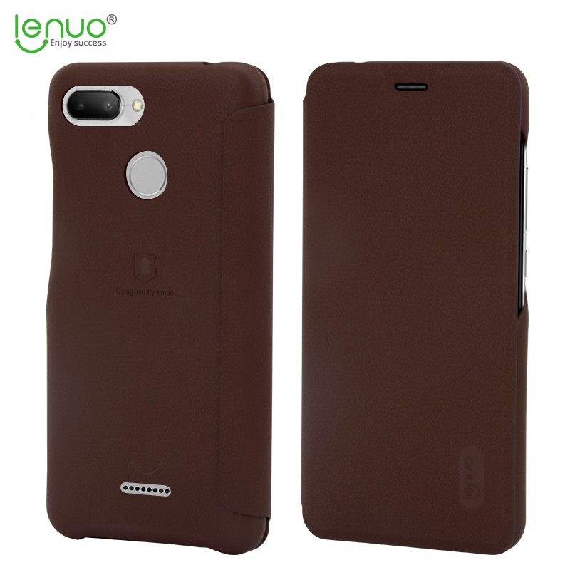 Lenuo pouzdro pro Xiaomi Redmi 6 Brown