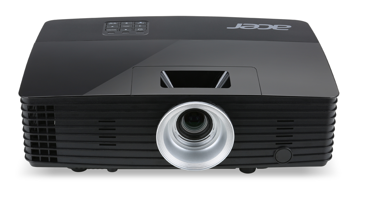 Acer DLP P1385WB - 3400Lm, WXGA, 20000:1, HDMI, VGA, RJ45, USB, repro., �ern� 