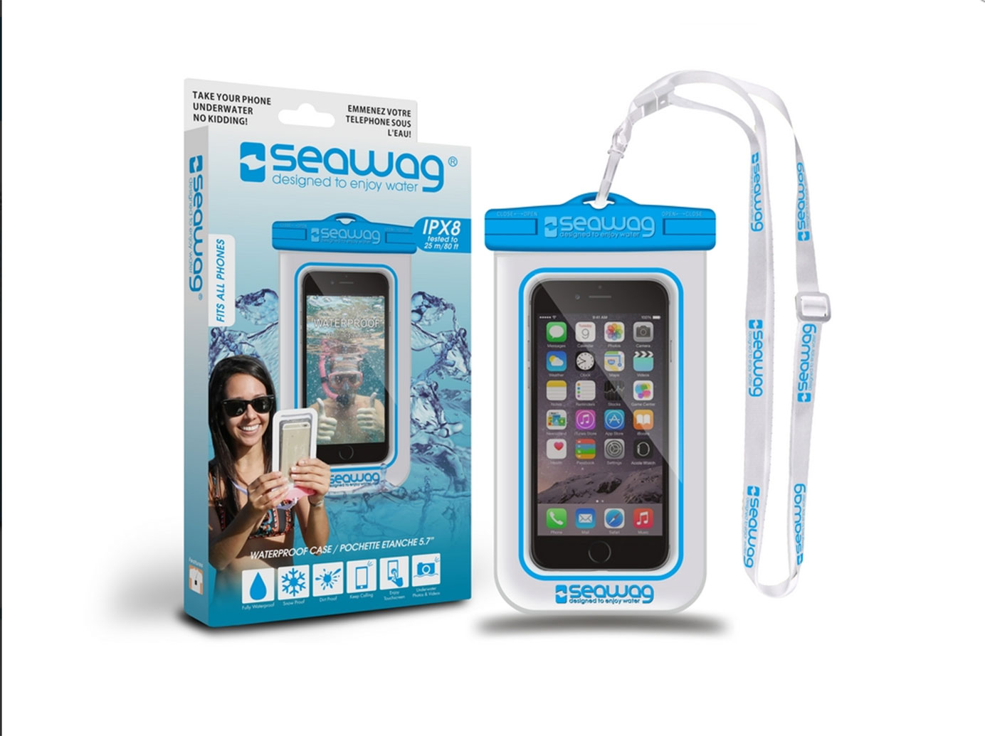SEAWAG Vod�odoln� pouzdro pro telefon B�l�/Modr�