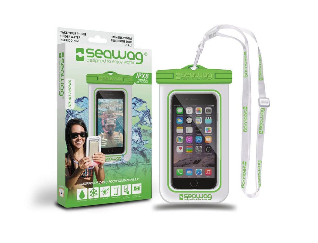 SEAWAG Vod�odoln� pouzdro pro telefon B�l�/Zelen�