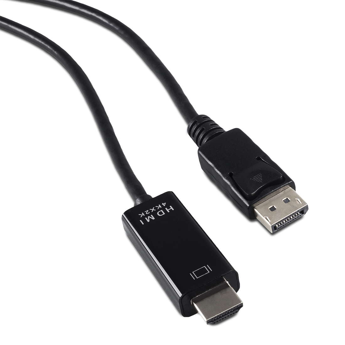 4World kabel Display Port M - HDMI M 2.0m Black