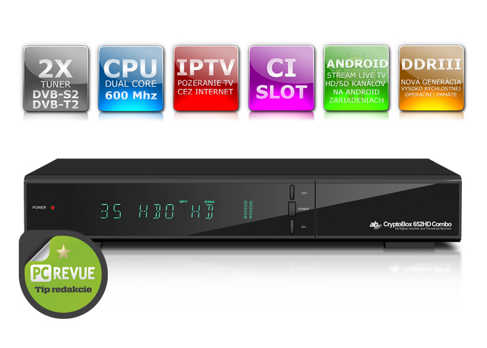 AB Cryptobox 652HD Combo DVB-T2/S2