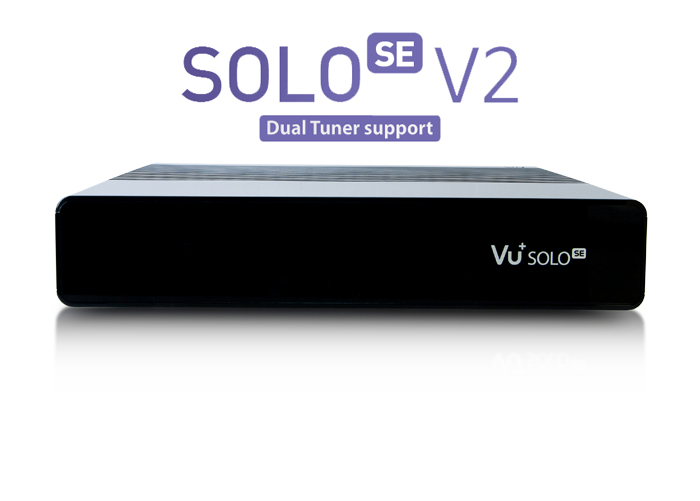 Vu+ Solo SE V2 �ern�( 1x Dual DVB-T2/T/C)