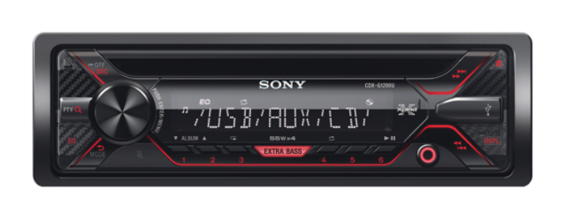 Sony autor�dio CDX-G1200U CD/MP3,USB/AUX, �erven�