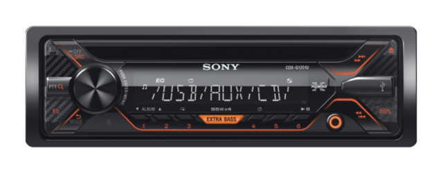 Sony autor�dio CDX-G1201U CD/MP3,USB/AUX, oran�ov�
