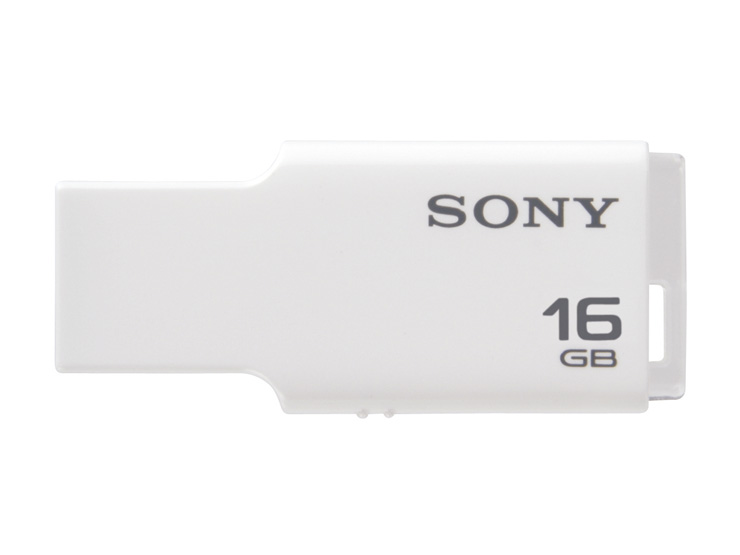 Sony Flash USB 2.0 Micro Vault - Style, 16GB, b�l�