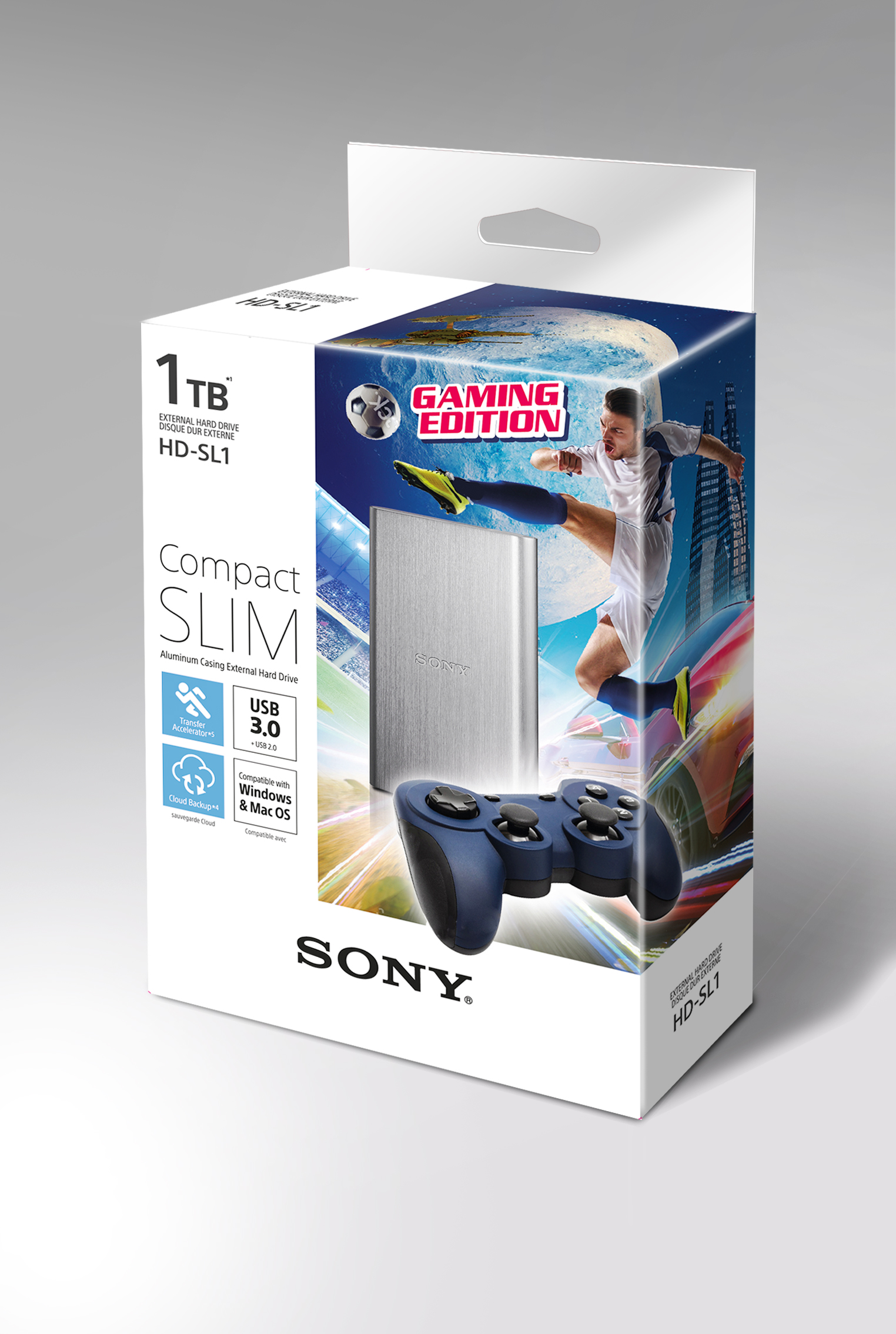 Sony extern� HDD 1TB, GAMING