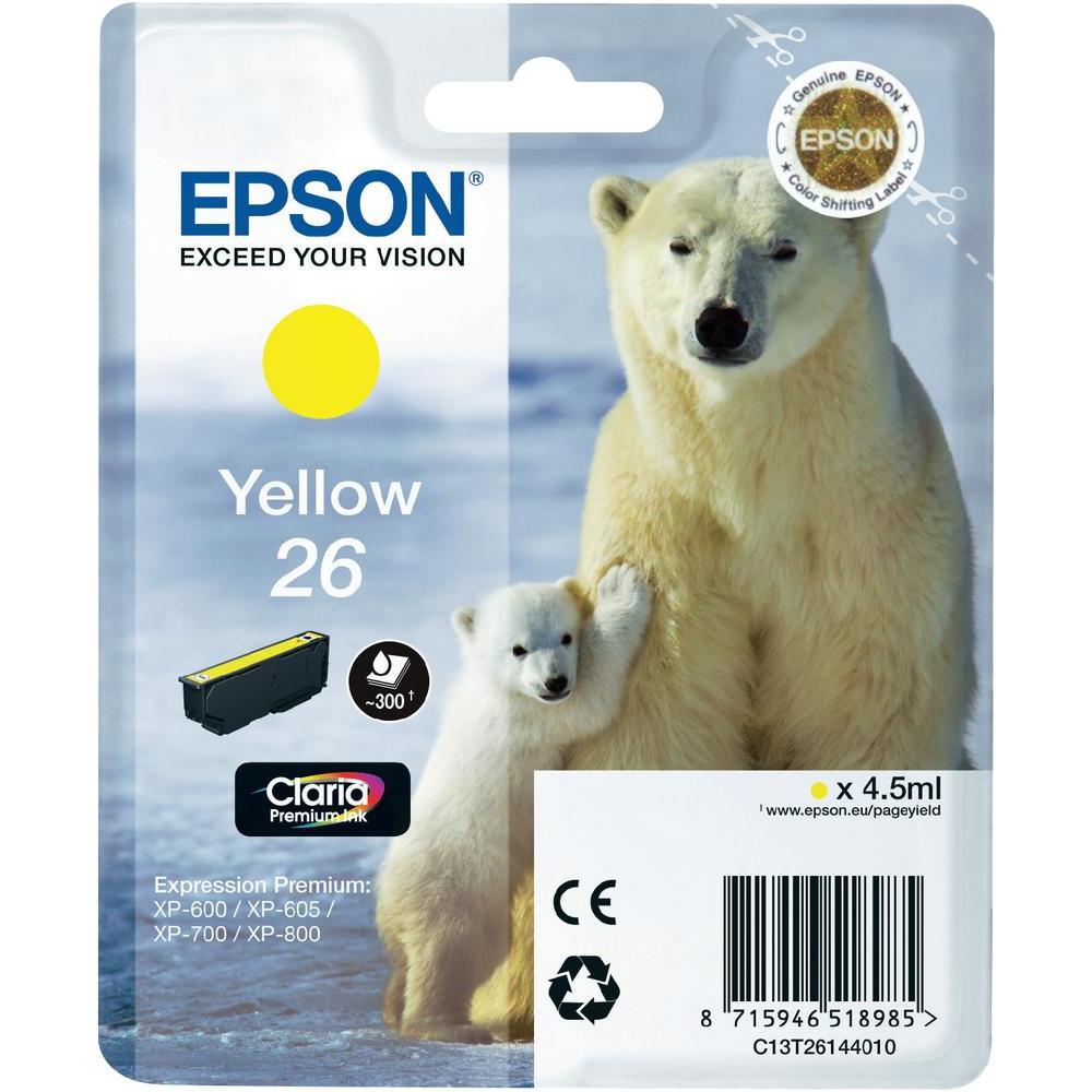 Epson T2614 Singlepack 26 Claria PremiumInk Yellow