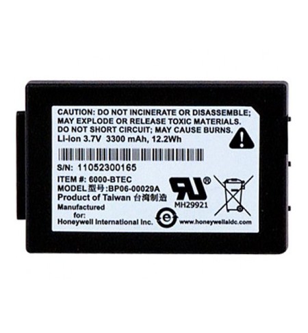 Honeywell Extended Capacity battery, 3300 mAh for 6500,6100