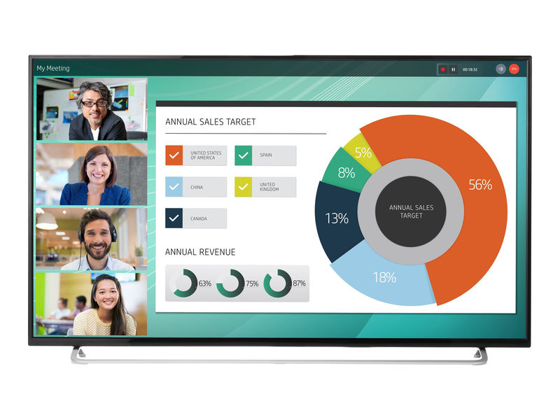 HP LD5512 55' 3840x2160/350/1200:1/8ms