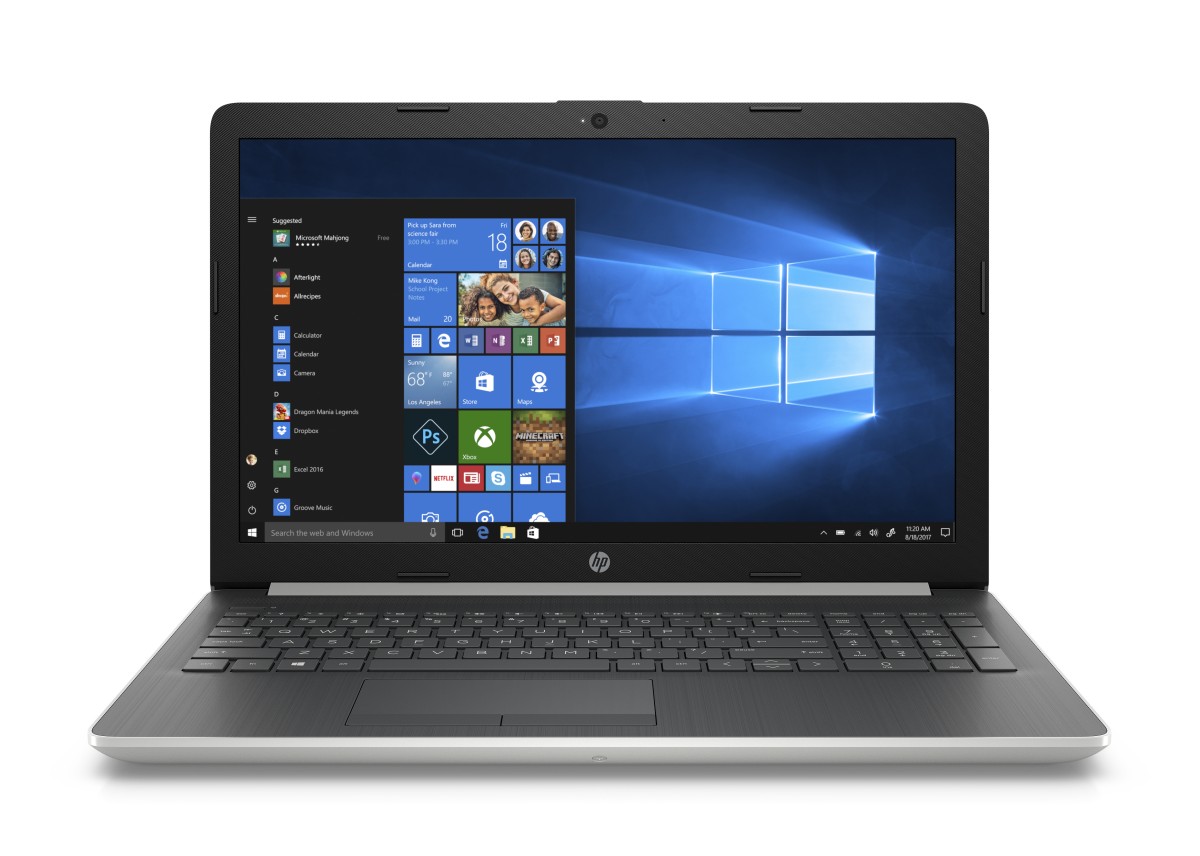 HP 15-da0003nc i3-7020U/4GB/1TB+128SSD/DVD/2RServis/W10-silver
