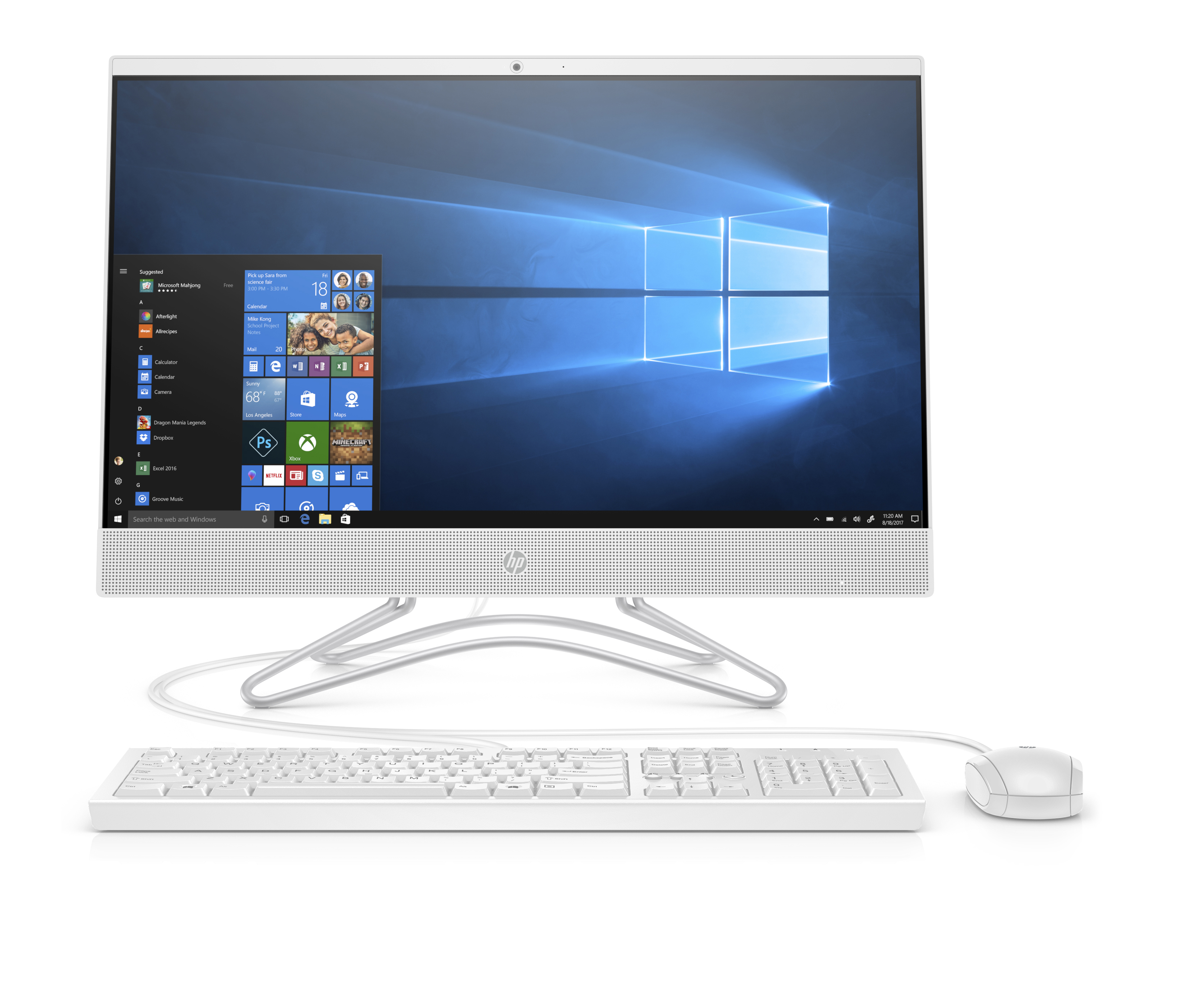 HP 24-f0004nc FHD AiO NT i5-8250U/8GB/1TB/DVD/NV/2RServis/W10