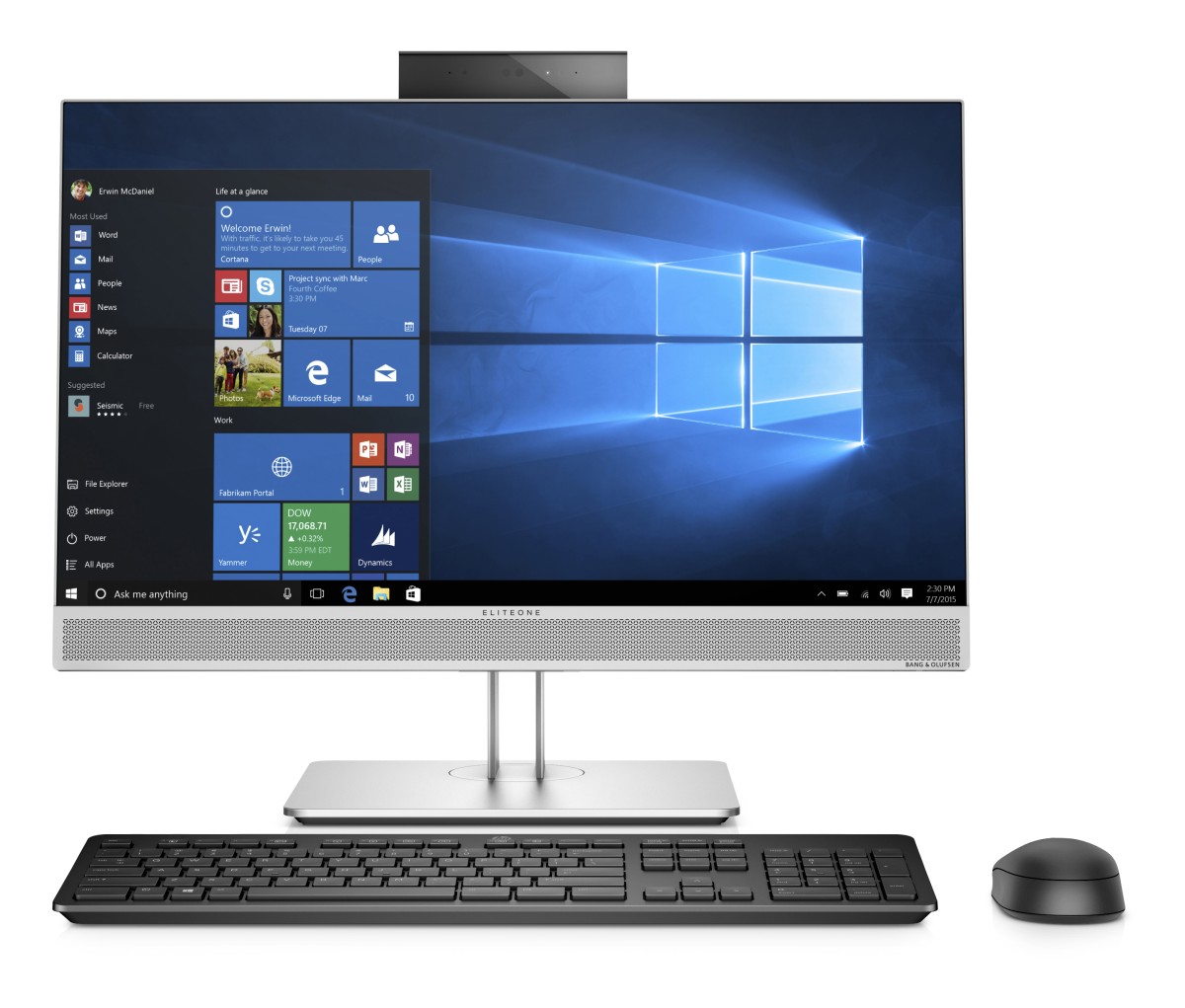 HP EliteOne 800G4 23.8 T i5-8500/8GB/256S/DVD/W10P 