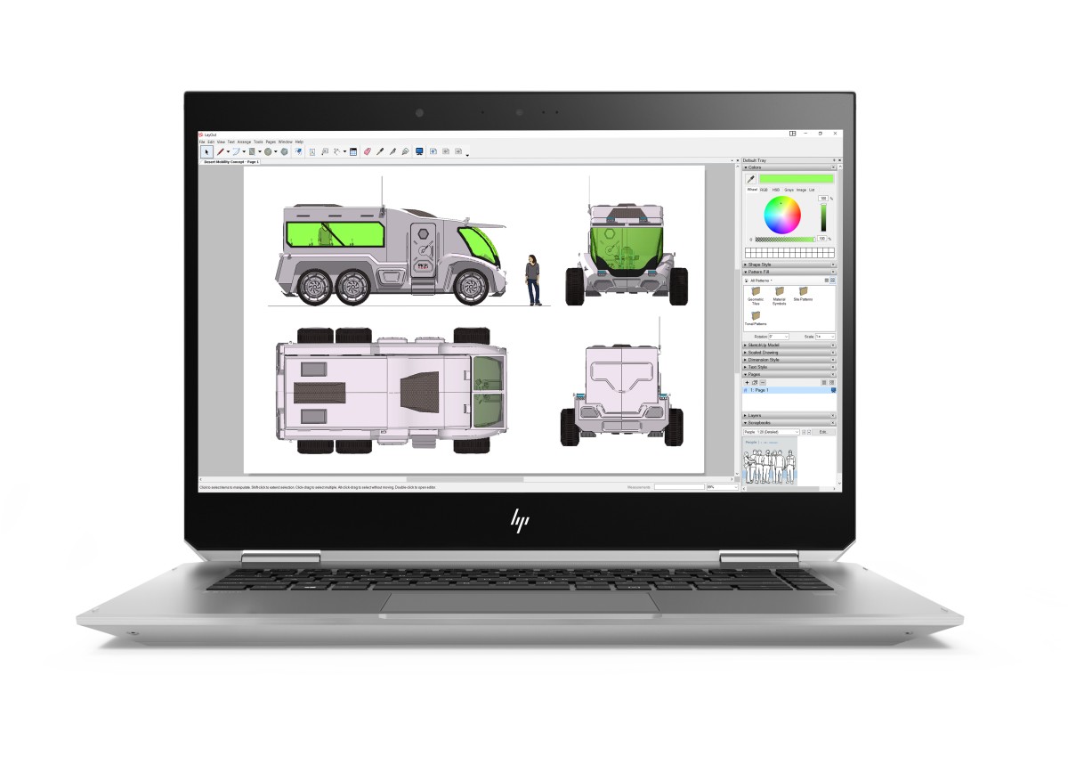 HP ZBook Studio x360 15 G5 i7-8750HQ/16G/512G/NVIDIA QP1000/VGA/HDMI/RJ45/BT/MCR/FPR/3RServis/W10P