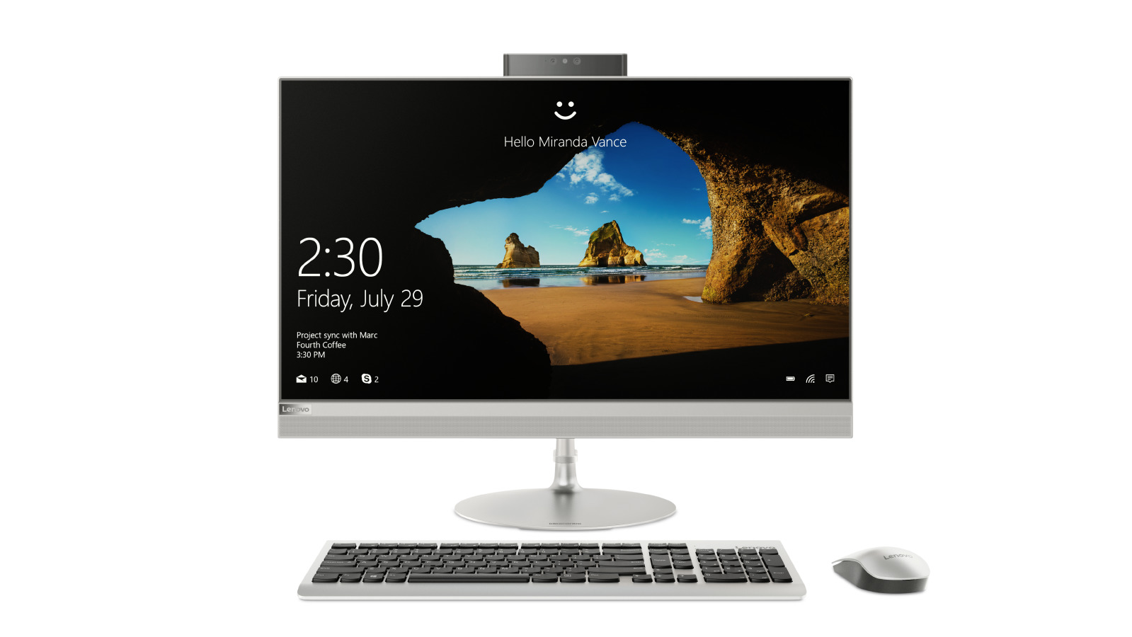 Lenovo AIO 520 27'QHD/I5-7400/4G/1TB/NV2G/W10