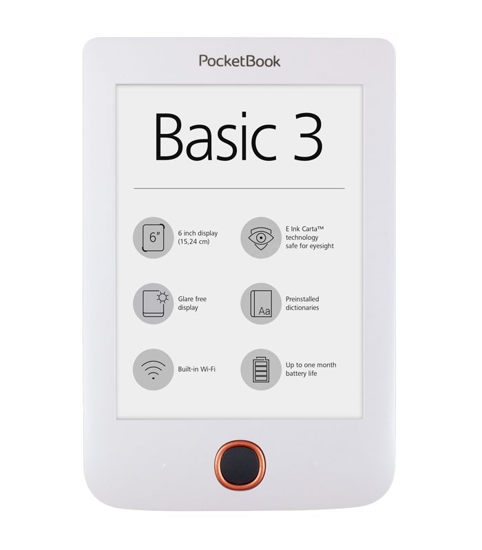 Pocketbook 614+ Basic 3, White