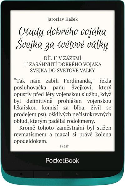 E-book POCKETBOOK 627 Touch Lux 4, Emerald