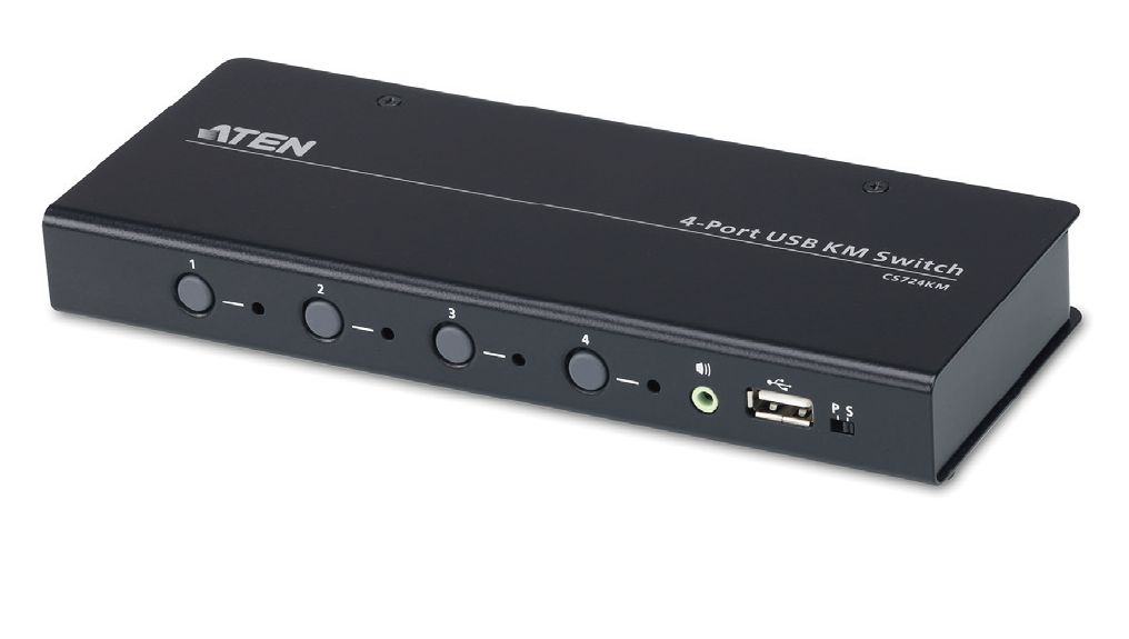 ATEN 4-port KM USB, audio, pouze klávesnice a myš