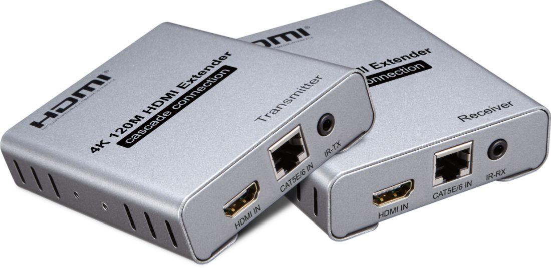 PremiumCord 4K HDMI extender na 120m přes CAT5/6