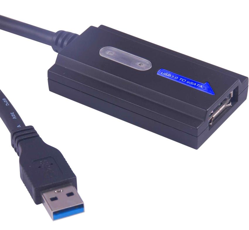 USB 3.0 - E-SATA adaptér s kabelem
