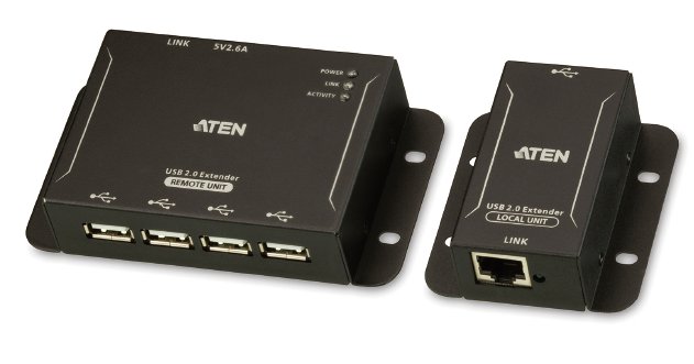 ATEN 4-port USB 2.0 extender po Cat5/Cat5e/Cat6