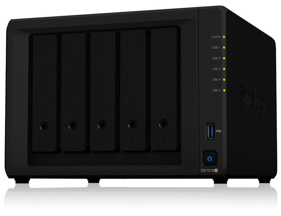 Obrázok Synology™ DiskStation DS1019+  5x HDD NAS 8GB RAM 