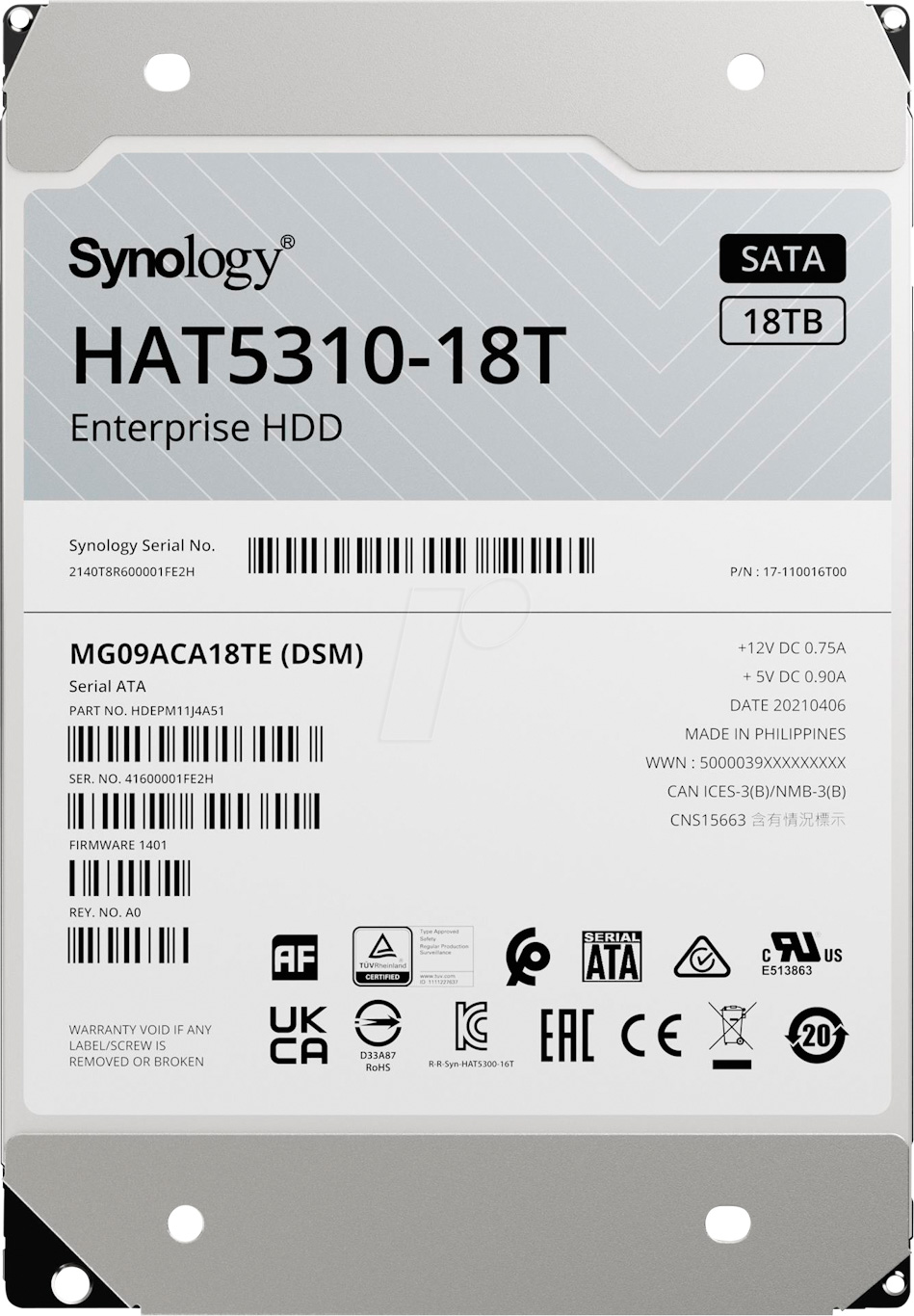 Synology HAT5310-20T 3.5'' SATA HDD