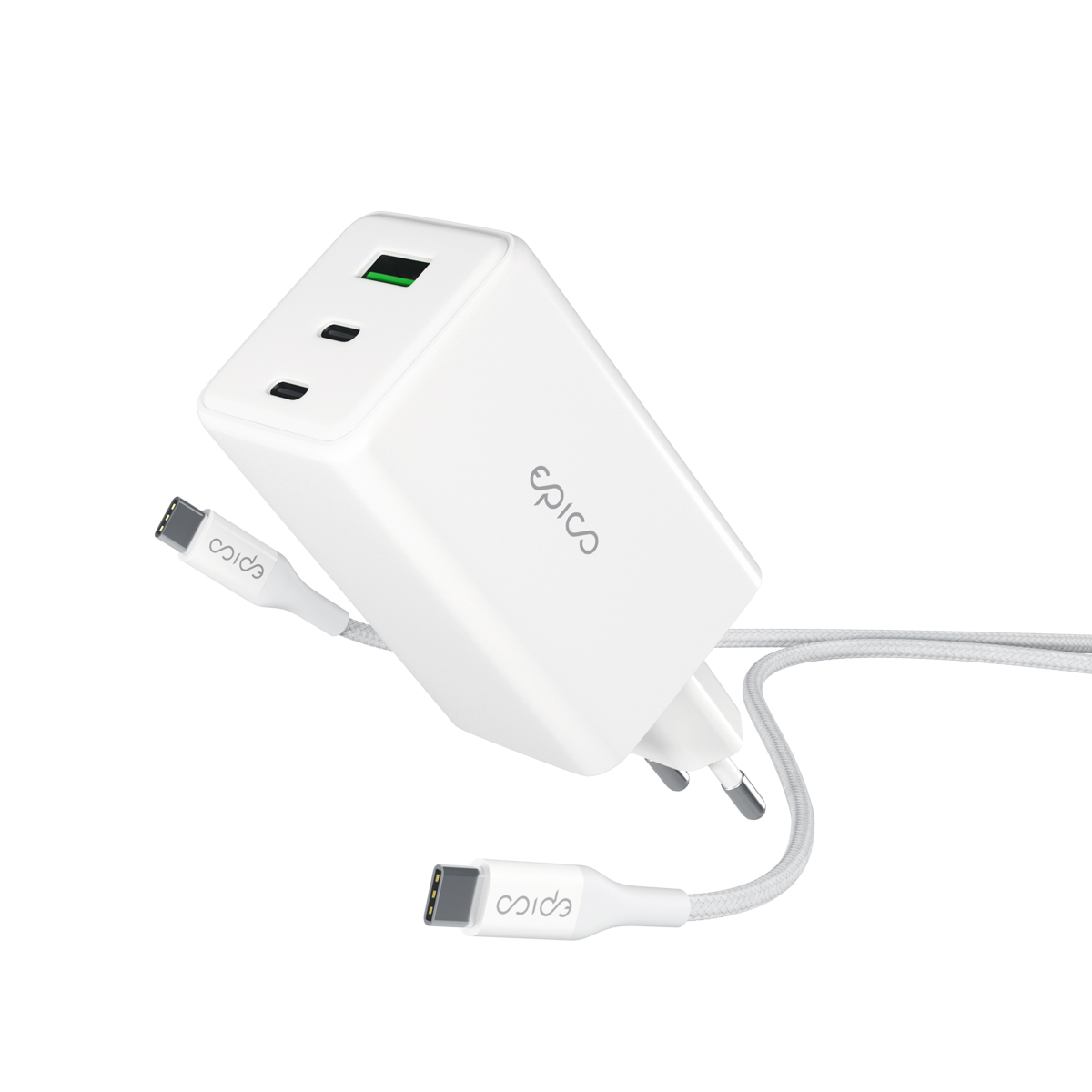 Epico GaN 100W adaptér EA100 s 1,2 m USB-C kabelem