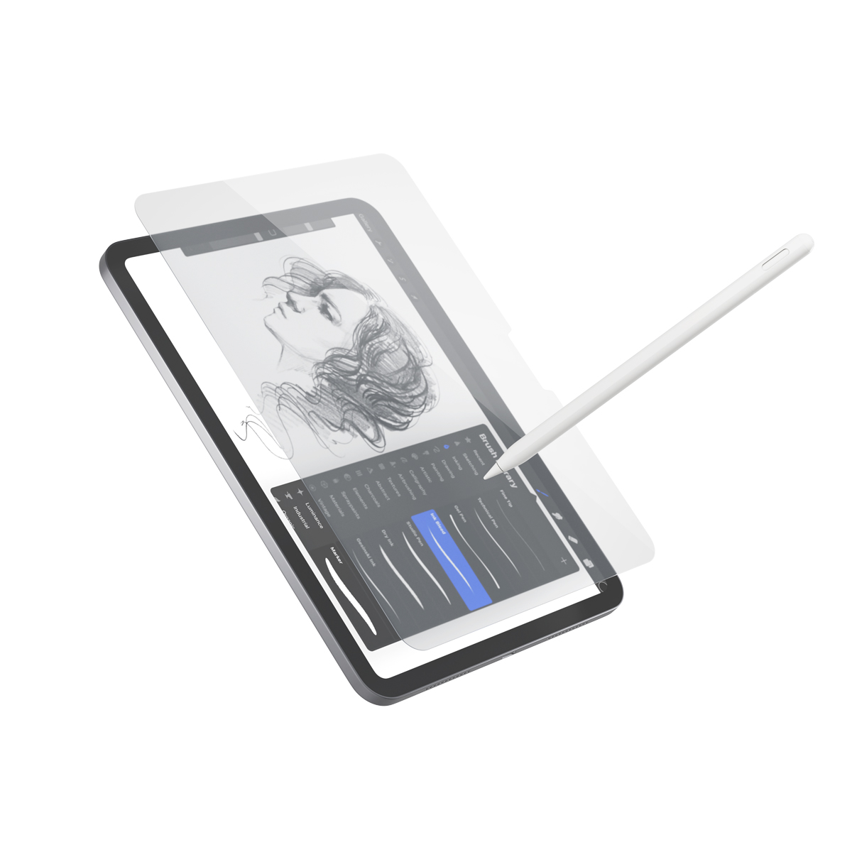 Epico Paper Texture Glass Screen Protector iPad Pro 13'' M4/M5 s aplikátorem