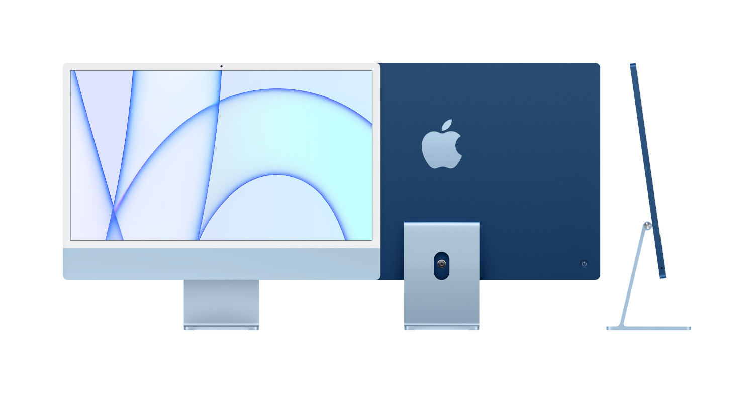 Apple iMac/24''/4480 x 2520/M1/8GB/256GB SSD/M1/Big Sur/Blue/1R