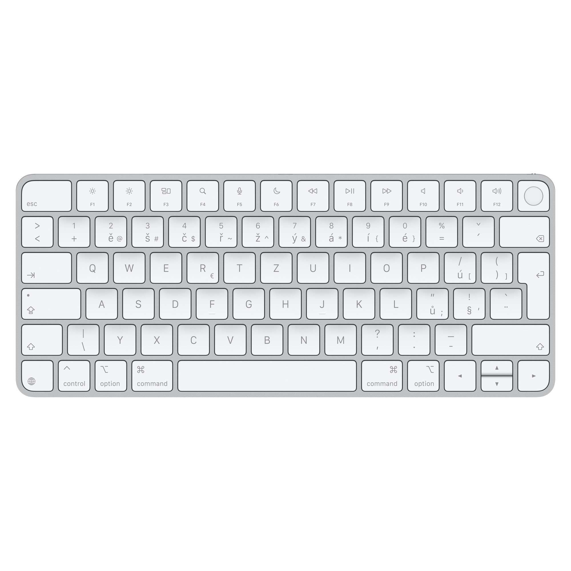 Apple Magic Keyboard Touch ID/Bezdrátová Bluetooth/SK layout/Bílá