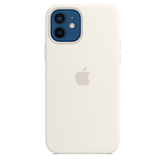 iPhone 12/12 Pro Silicone Case w MagSafe White/SK