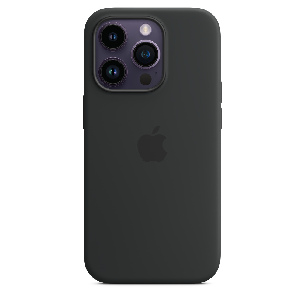 iPhone 14 Pro Max Silicone Case with MS - Midnight