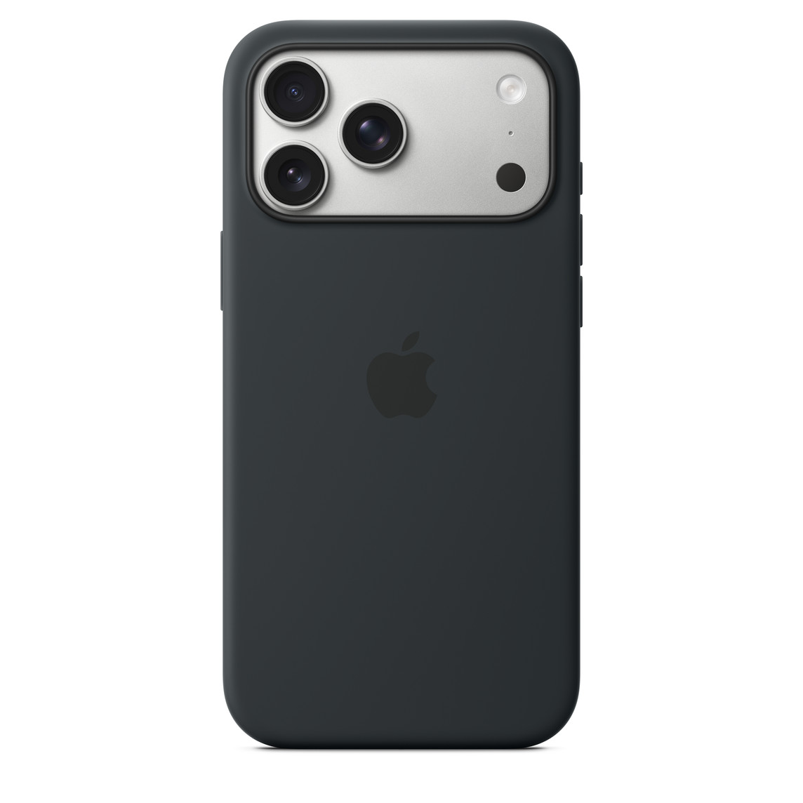 iPhone 17 Pro Max Silicone Case with MS – Black