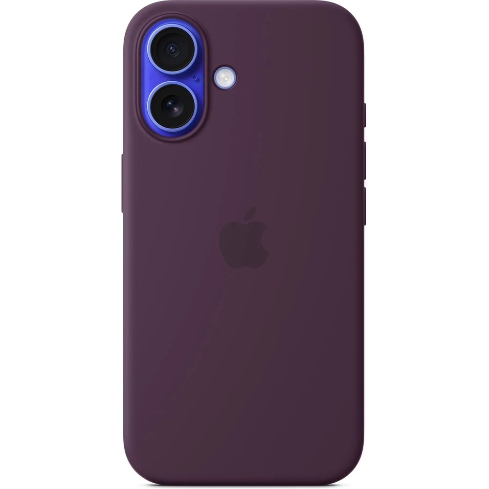 iPhone 16 Plus Silicone Case with MS - Plum