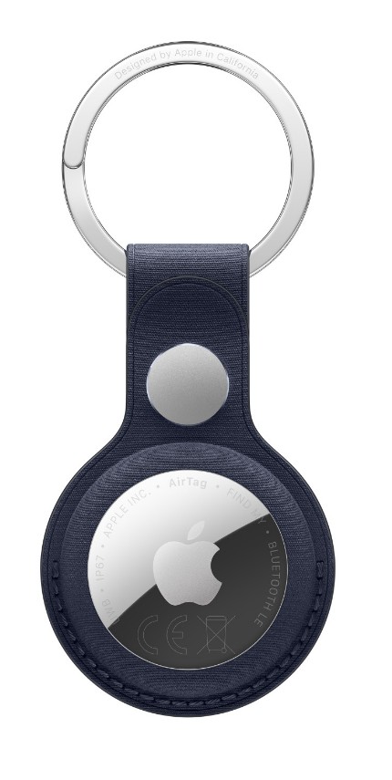 AirTag FineWoven Key Ring - Navy