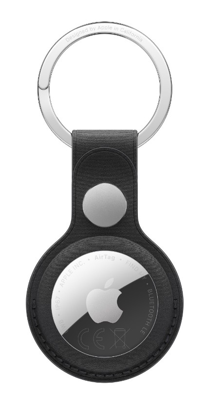 AirTag FineWoven Key Ring - Black
