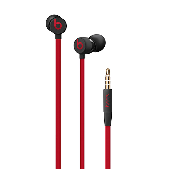 Obrázok Beats urBeats3 s 3.5mm konektorem (MUFQ2EE/A) čierna/červená